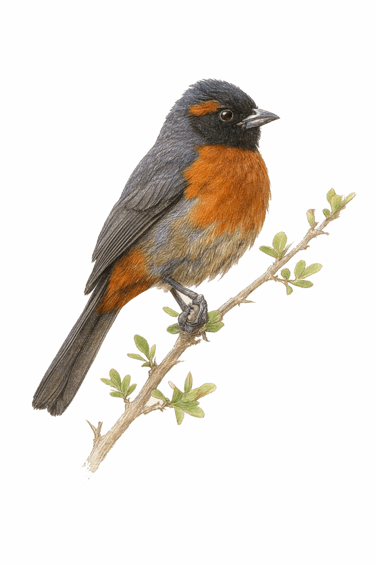 Rufous-breasted Warbling-finch (E)